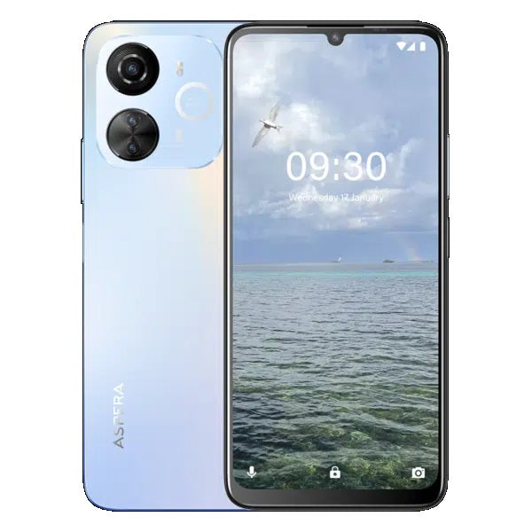 Aspera Aspera AS-10 4G 128GB - Blue (P02243102)*AU STOCK*, 6.7", 4GB/128GB, 50MP/8MP, Dual SIM, 5000mAh, 1 Year Warranty