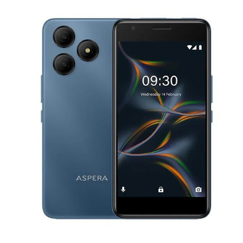 Aspera Aspera Buzz 4G 32GB - Blue (P02243201) *AU STOCK*, 5", 2GB/32GB, 5MP/5MP, Dual SIM, 3000mAh, 1 Year Warranty