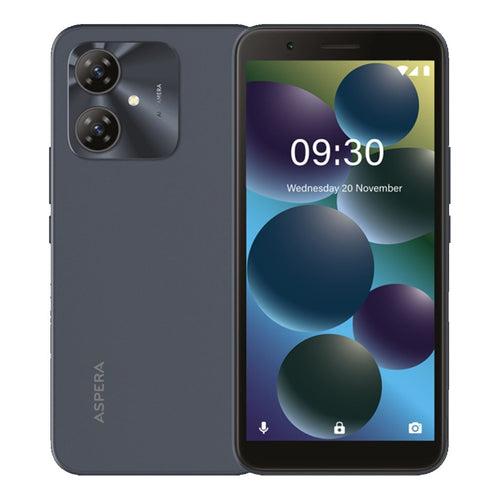 Aspera Aspera Chat 4G 64GB - Dark Grey (P02243301) *AU STOCK*, 6", 2GB/64GB, 8MP/5MP, Dual SIM, 3000mAh, 1 Year Warranty