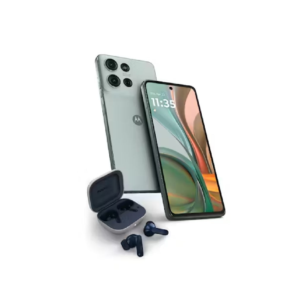 Motorola Moto G75 5G 256GB w Moto Buds - Green*AU STOCK*, 6.8", Full HD+, 120Hz, 8GB/256GB, 50MP/16MP, Single+ eSIM, 5000mAh, 2 Years Warranty