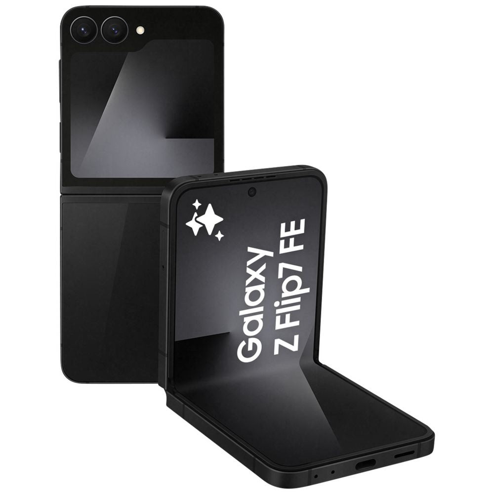 Samsung Galaxy Z Flip7 FE 5G 128GB - Black *AU STOCK*, 6.7", Full HD+, 120Hz, 8GB/128GB, 50MP/10MP, Single+ eSIM, 4000mAh, 2 Years Warranty