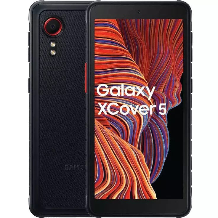 Samsung Galaxy XCover5 4G 64GB EE - Black, 5.3", HD+, 60Hz, 4GB/64GB, 16MP/5MP, IP68, Dual SIM, 3000mAh, 3 Years Warranty