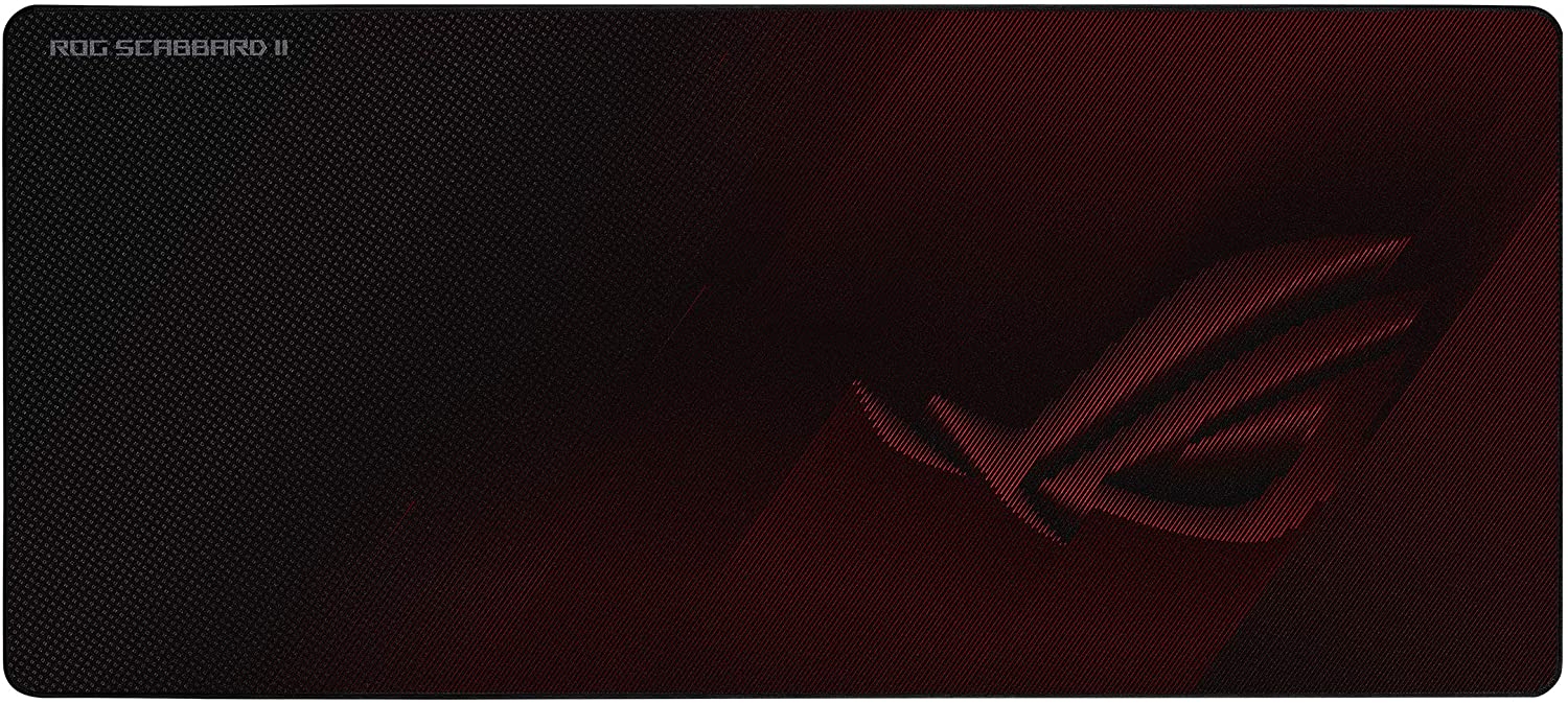 ASUS ASUS ROG SCABBARD II Gaming Mouse Pad, Extended Size (900x400mm) Water/Oil/Dust Respellent, Anti-Fray, Soft Cloth With R