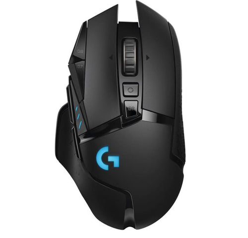 Logitech (LS) Logitech G502 Lightspeed USB Wireless Gaming Mouse 1ms 16000 DPI Mechanical Button Shifting POWERPLAY RGB Light