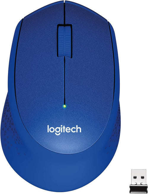 Logitech (LS)Logitech M331 SILENT PLUS  Wireless Mouse Blue  DPI (Min/Max): 1000±  1-Year Limited Hardware Warranty