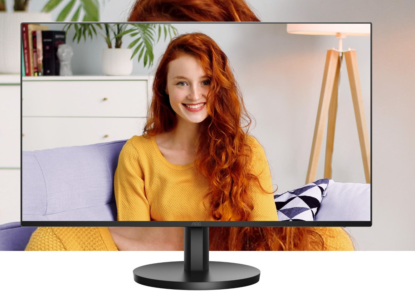 AOC AOC 23.8" IPS 1ms 100hz, Ultra Slim, Speakers, Flicker Free, FHD 1080, VGA, HDMI. VESA 100 x 100, Earphone.Low Blue,  Off