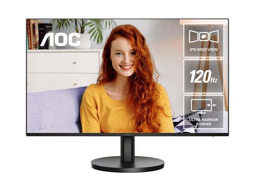 AOC AOC 23.8" IPS 1ms 120hz, Ultra Slim, Speakers, Flicker Free, FHD 1920×1080@100Hz – HDMI, 1920×1080@60Hz – VGA. VESA 100 x