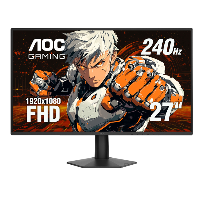 AOC AOC 27G50Z, 27", IPS, FHD 1920x1080, 240Hz, 0.5ms, 300nits, DisplayPort 1.4, HDMI 2.0, VESA mount