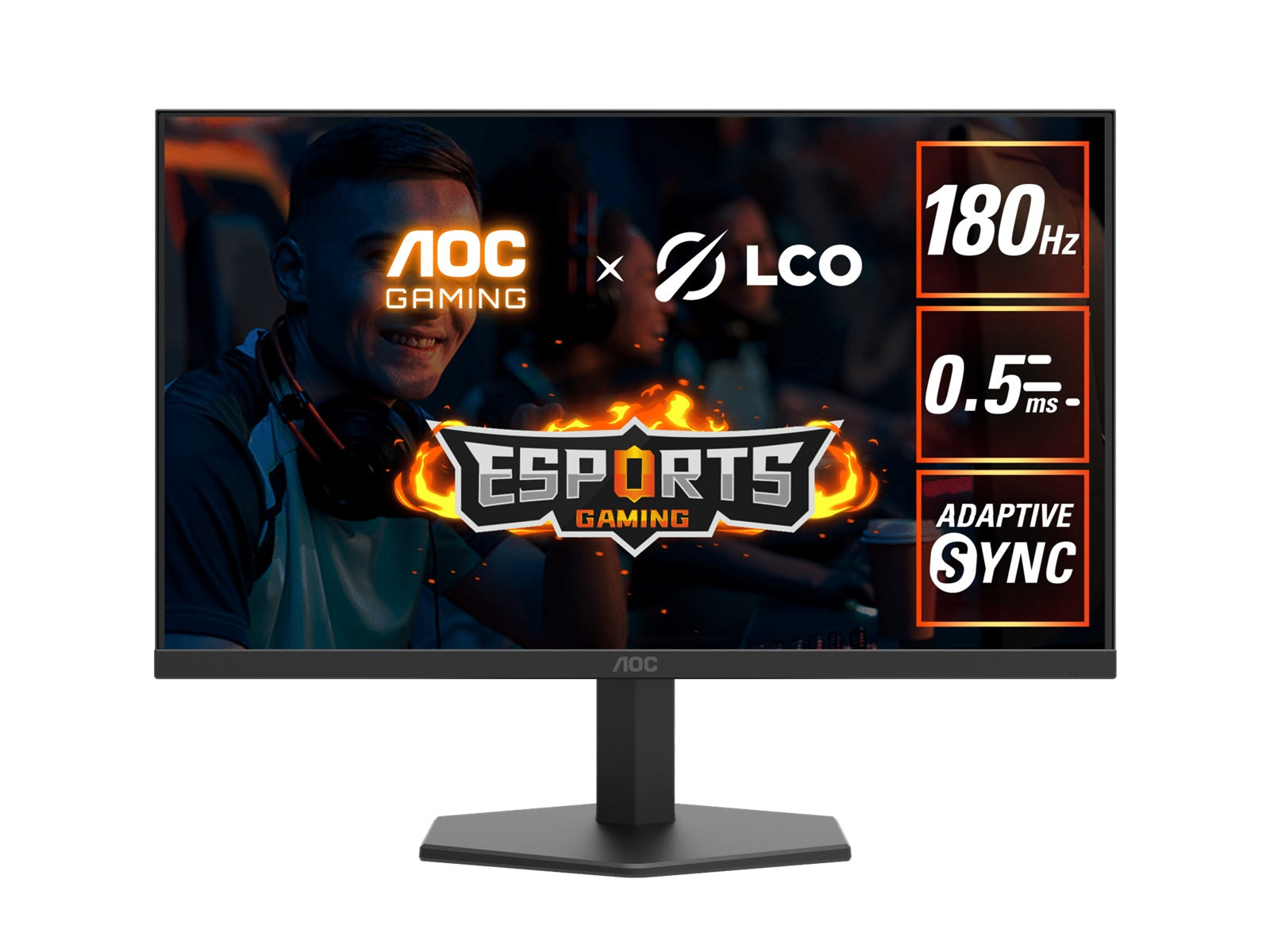 AOC AOC 27”QHD,IPS,180Hz,1ms GtG / 0.5ms MPRT,HDR10,1H1DP, normal stand,Adaptive Sync,Low input lag,Gaming mode,Dial Point,Sh