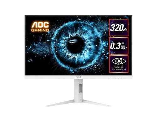 AOC AOC 27" Fast IPS Q27G4SL/WS: 2560×1440 @ 320Hz, 1ms GtG, 350 nits, HDR 450 nits, sRGB 125%, DP 1.4, HDMI 2.1, ergonomic s