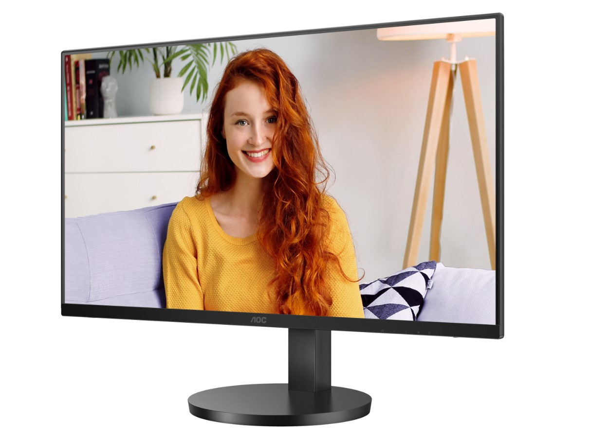 AOC AOC 27" IPS 4K 3840 x 2160 UHD, HDR10, Speakers, Flicker FREE, HDMI 2.0 x 2, DisplayPort 1.4 x 1  black. VESA 100, Height