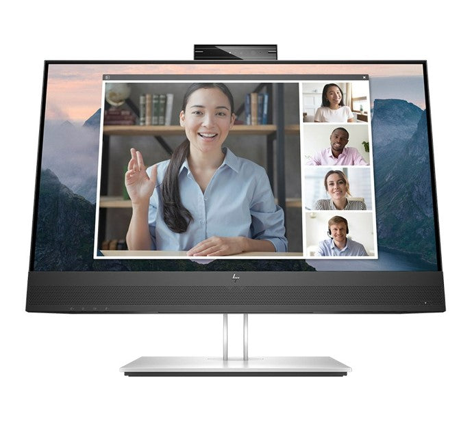 HP HP E24MV G4 23.8"/24" FHD Conferencing Monitor 1920x1080 16:9 5ms Height Adjustable Tilt Swivel Pivot Webcam Speakers 4xUS