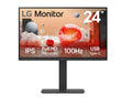 LG 24" IPS FHD 1920 x 1080, USB Type-C 65wPD, RJ45 100Hz 5ms, AMD FreeSync 16:9 Tilt/Height/Swivel/Pivot (Bi-direction) adjustable stand, 3yrs Monitor