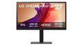 LG 27" IPS UHD 4K Monitor with 90% DCI-P3 and HDR10 support, 3840x2160, 300 nits, 5ms, Height/Pivot/Tilt/Swivel adjustable, 3-side borderless