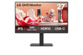 LG 27” 27BA65QB-B.AAU, QHD IPS, 100Hz, HDR10, USB-C PD 65W, Daisy Chain,KVM, 4×USB, DP/HDMI, adj. stand, 350nits, sRGB 99%, 5ms, VESA