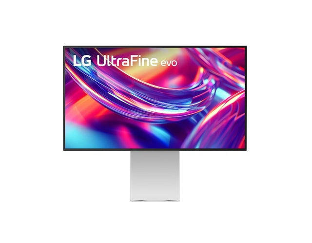 LG UltraFine™evo 32" 6K monitor with IPS Black, HDR600, DCI-P3 98%, Adobe RGB 99.5%, Thunderbolt 5, HDMI 2.1, and tilt/height/pivot adjustments