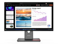 LENOVO ThinkVision P24Q-40 23.8"/24" QHD USB-C Docking Monitor 2K 2560x1440 16:9 IPS Height Adjustable Tilt Swivel Pivot DP HDMI USB-C Hub VESA