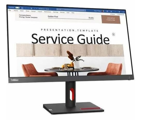 LENOVO ThinkVision S24I-30 23.8"/24" 100Hz FreeSync FHD Monitor 1920x1080 4ms 16:9 VA HDMI VGA Audio Out Tilt Adjustment VESA