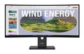 LENOVO ThinkVision T34WD-40 34" 120Hz WQHD Monitor 1500R Curve 4K 3440x1440 21:9 Height Adjustable Tilt Swivel USB-C Dock 100W PD DP HDMI LAN 4xUSB3.2