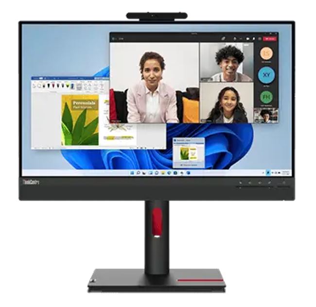 LENOVO ThinkCentre Tiny-in-One G5 23.8"/24" FHD 60Hz 1920x1080 16:9 4ms Height Adjust Tilt Swivel Pivot HDMI DP IPS USB3.2 Anti-glare Webcam Mic
