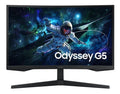 Samsung Odyssey G55C 27" QHD Curved Gaming Monitor 2560 x 144 165Hz16:9 1000R 1ms VA AMD FreeSync HDR10 DisplayPort HDMI Tilt VESA Headphone 3YR WTY