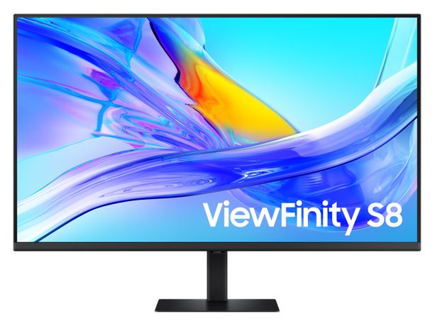 Samsung 37" ViewFinity S8 UHD 4K 3840x2160 HDR10 16:9 60Hz 5ms 350 nits HDR DP HDMI USB-C HUB 90W Dock LAN HAS Tilt Swivel VESA Gaming Monitor Black