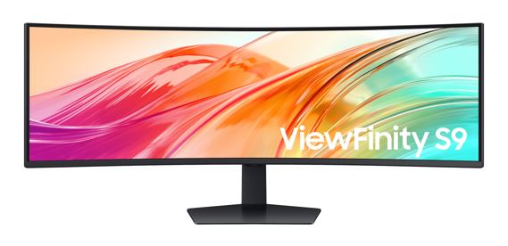 Samsung 49" ViewFinity Monitor Dual QHD 5120x1440 5ms 32:9 1000R Tilt Swivel Height Adjust VESA DisplayHDR 400 1xUSB-C DP 2xHDMI LAN Prot HAS Speaker