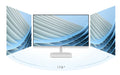 ViewSonic 24" White Office Ultra Thin FHD IPS, 100Hz, 1ms MPRT, 178°/178°, HDMI, VGA, Borderless 3‑Side Design, Low Blue Light, Flicker‑Free, 3YARW