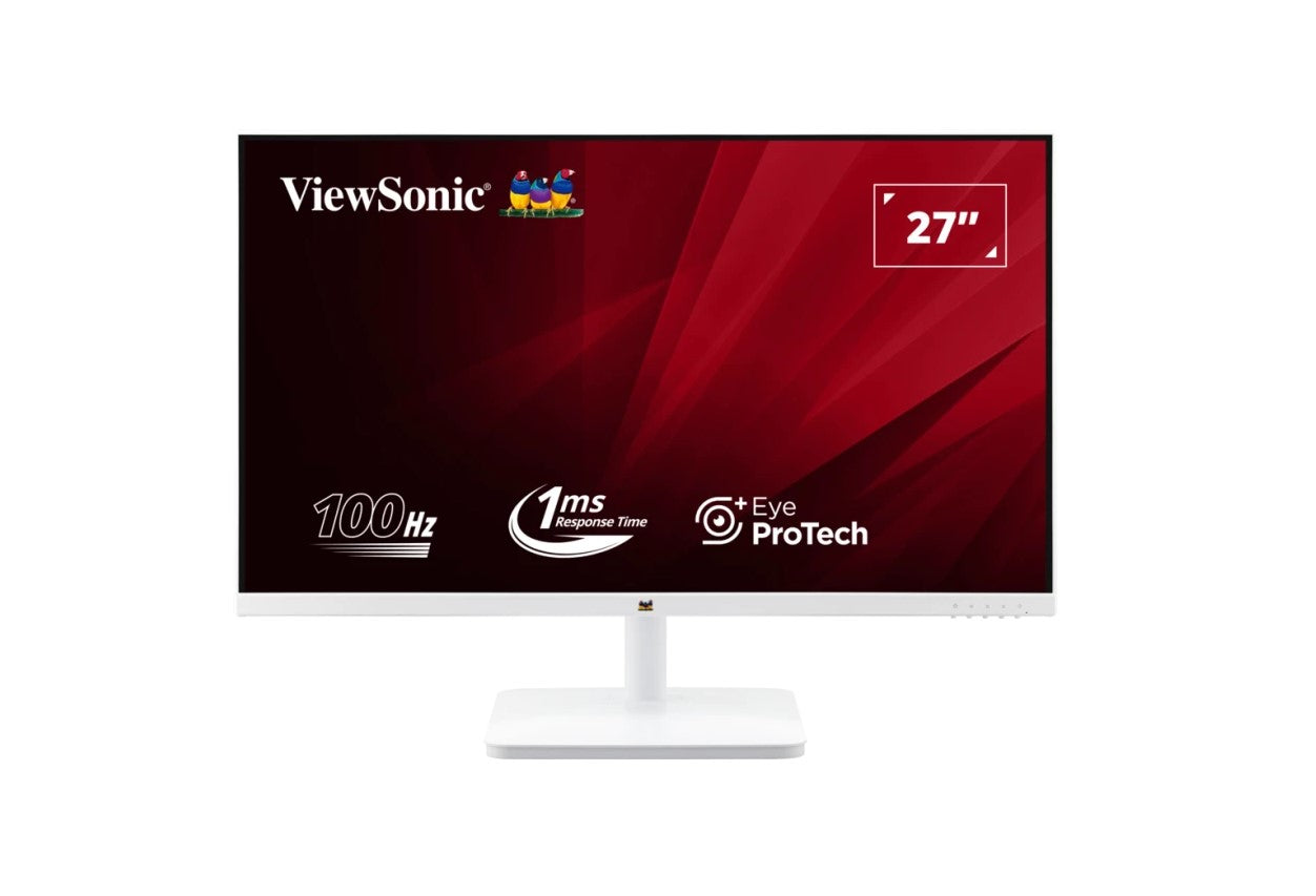 ViewSonic 27” White, Super Clear IPS, 4ms 100hz,Ultra Slim Bezel,FHD,HDMI,VGA,Adaptive Sync,VESA 100,Office Business Monitor (LS),3YARW