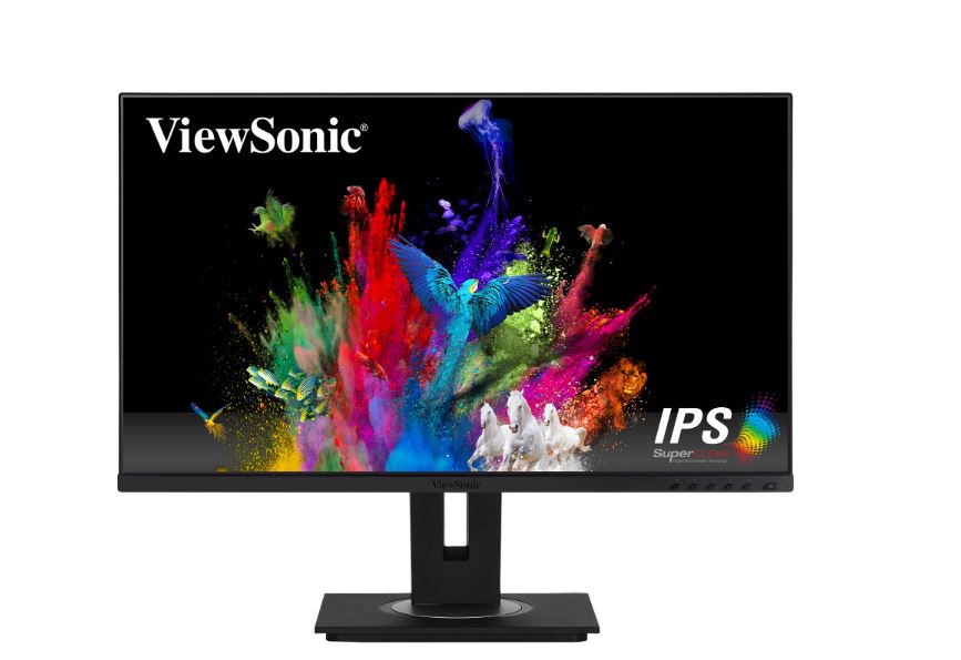 ViewSonic 24" FHD IPS, 75Hz, 250 Nits, 1000:1, USB‑C 60W, HDMI, DP In/Out, RJ45, USB Hub, HAS, Pivot, Swivel, Tilt, Speakers. 3YARW