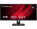 ViewSonic 34" WQHD 3440 x 1440, USB-C Docking, 90w Charger,Ethernet, FreeSync, Speaker, VDisplay, HAS, Superclear, VG3456 Business Monitor,3YARW