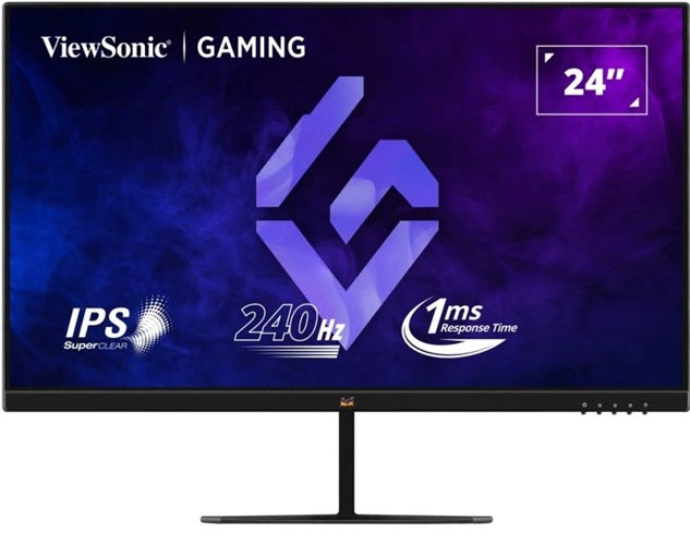 ViewSonic 24" FHD IPS 240Hz, 1ms MPRT, FreeSync  G‑Sync Compatible, HDR10, HDMI/DP Gaming Monitor,3YARW