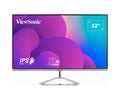 ViewSonic 32” Office Professional Stylish Elegant  Ultra Thin bezel, SuperClear IPS  4ms, FHD,HDMI,DP,VGA,Speakers,Low Energy 26w,V100,Monitor,3YARW