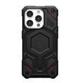 UAG Monarch Pro MagSafe Apple iPhone 15 Pro (6.1") Rugged Case - Kevlar Black (114221113940), 25ft. Drop Protection(7.6M), 10 Years Warranty