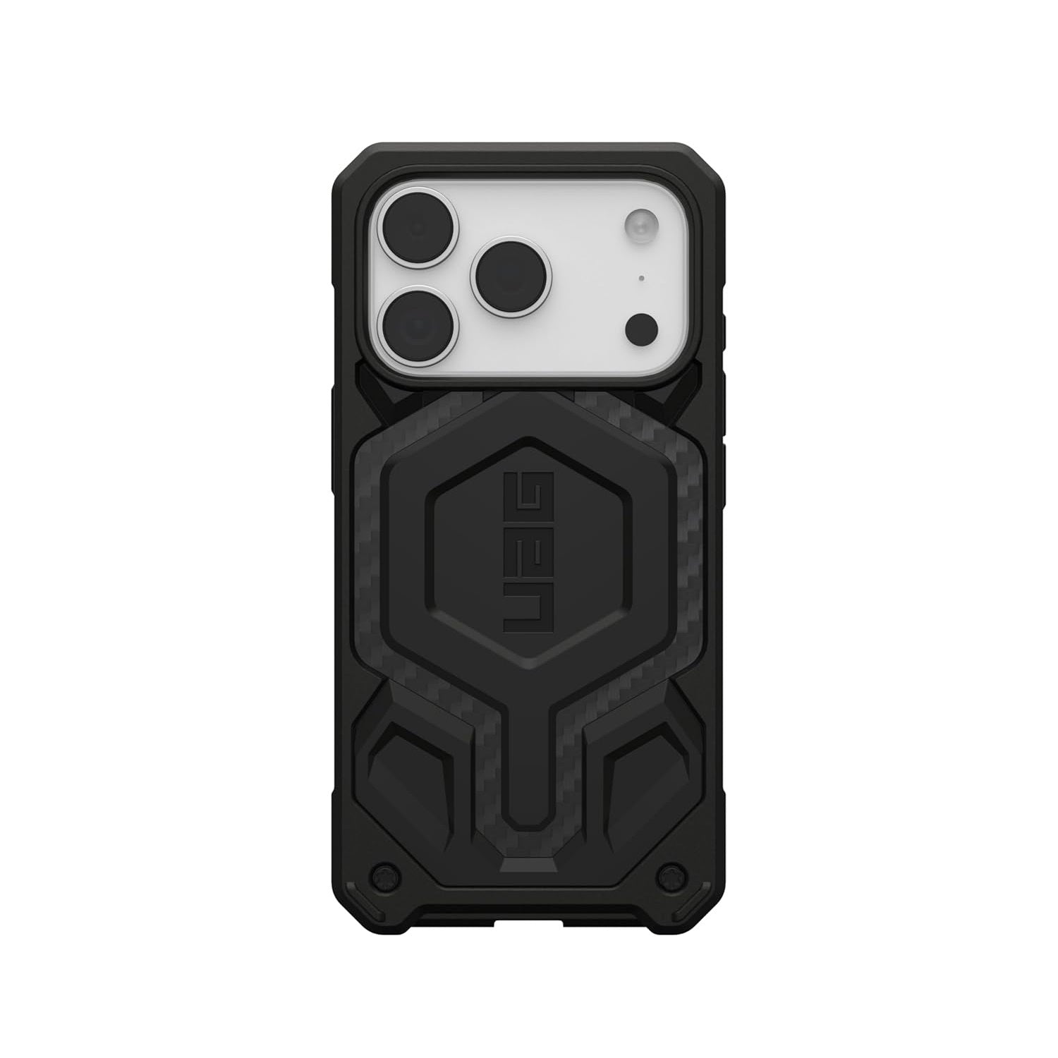 UAG Monarch Pro MagSafe Apple iPhone 17 Pro (6.3") Case - Carbon Fiber (114510114242), 25ft. Drop Protection (7.6M), 10 Years Warranty