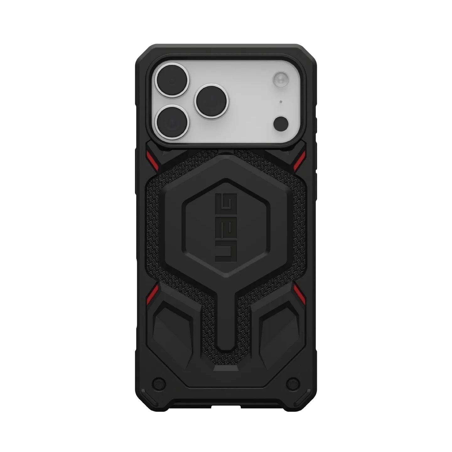 UAG Monarch Pro MagSafe Kevlar Apple iPhone 17 Pro (6.3") Rugged Case - Kevlar Black (114513113940), 25ft. Drop Protection (7.6M), 10 Years Warranty