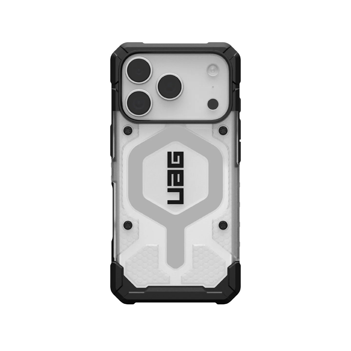 UAG Pathfinder Clear MagSafe Apple iPhone 17 Pro (6.3") Rugged Case - Ice/Silver (114551114333), Impact Resistance, Lightweight, 10 Years Warranty