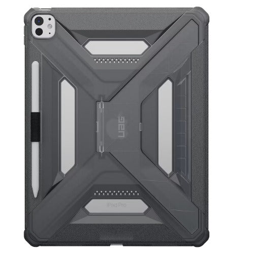 UAG Scout Plus Apple iPad Pro (11.0") (7th Gen) Case - Ash (840283925078), Slim, Soft-Touch, Built-in kickstand, Pencil Holder, 1 Year Warranty
