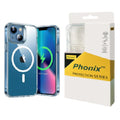 Phonix Apple iPhone 17e /  iPhone 16e/ iPhone15/ iPhone 14/ iPhone 13 (6.1") Clear Rock Shockproof Case With MagSafe - Ultra-thin,10 Years Warranty