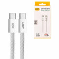 USP boostUp Braided USB-C to USB-C Cable (0.2M) - White, 3A/60W, 480Mbps, 40K+ Bends, Safe  Fast, Apple iPhone, Samsung Galaxy, 2 Years Warranty