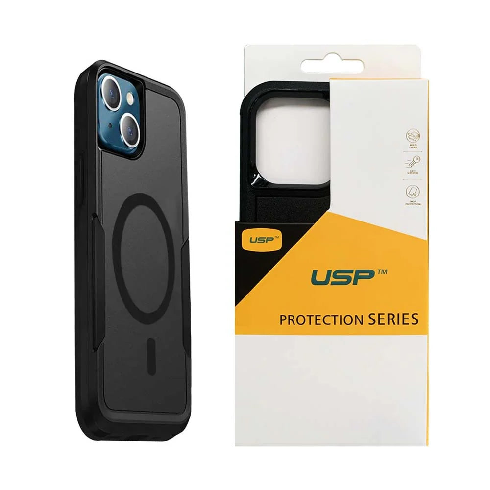 USP Apple iPhone 16 Pro Max (6.9") Armor Light Case with MagSafe Black - Military-Grade, Multi layers, No-Slip, Sleek, 3 Years Warranty