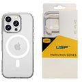 USP Apple iPhone 16 Pro (6.3") Clear Rock Shockproof Case with MagSafe - Ultra-Thin, Lightweight, Non-Slip, Strong, 10 Years Warranty