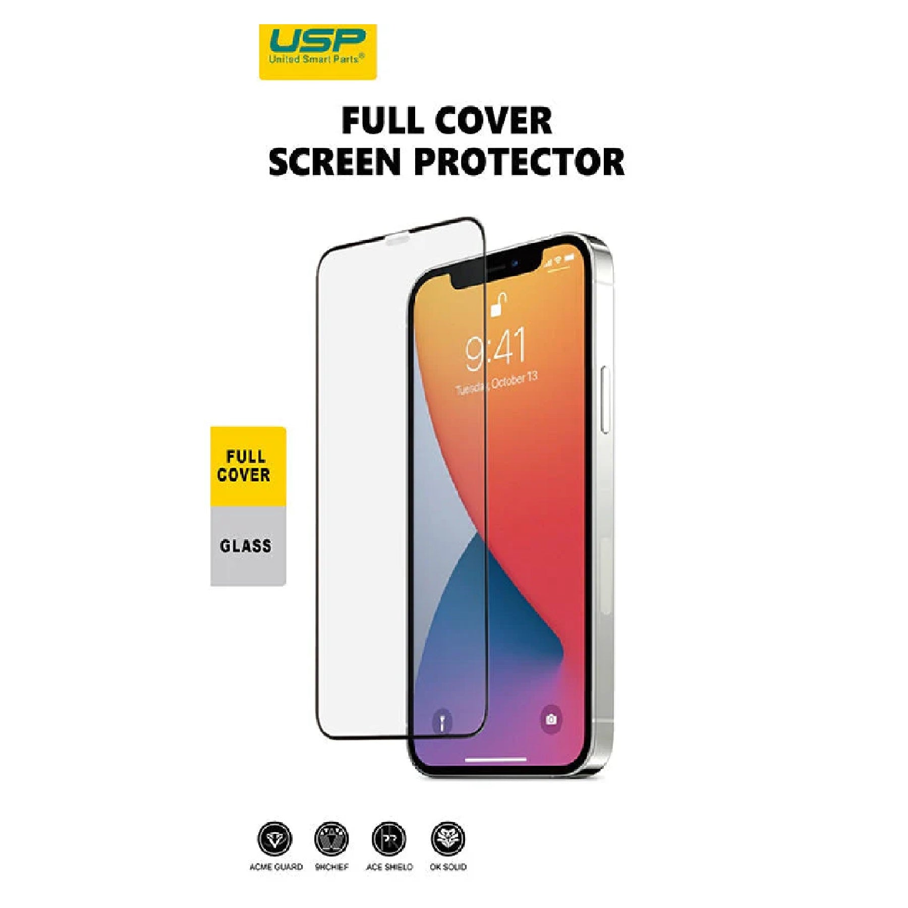 USP Apple iPhone 16 Pro Max (6.9") Tempered Glass Screen Protector : Full Coverage, 9H Hardness, Bubble-free, Anti-fingerprint, 3 Years Waranty