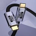 USP BoostUp Cafule Braided USB-C to USB-C (3.2 Gen2) Charge  Video Cable (1.5M) - Black, 5A/100W PD, 20Gbps, 8K/60Hz, Best for Laptop, Apple, Samsung