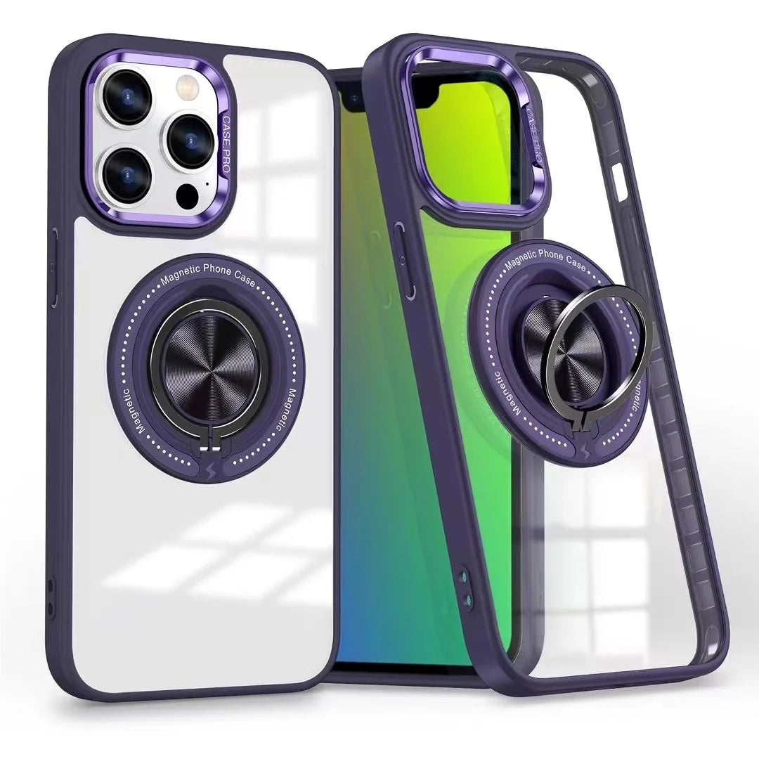USP Apple iPhone 17 (6.3") MagSafe Case with Ring Holder Purple - Silicone Bumper, Drop Resistance, Scratch Protection, Durable, 3 Years Warranty