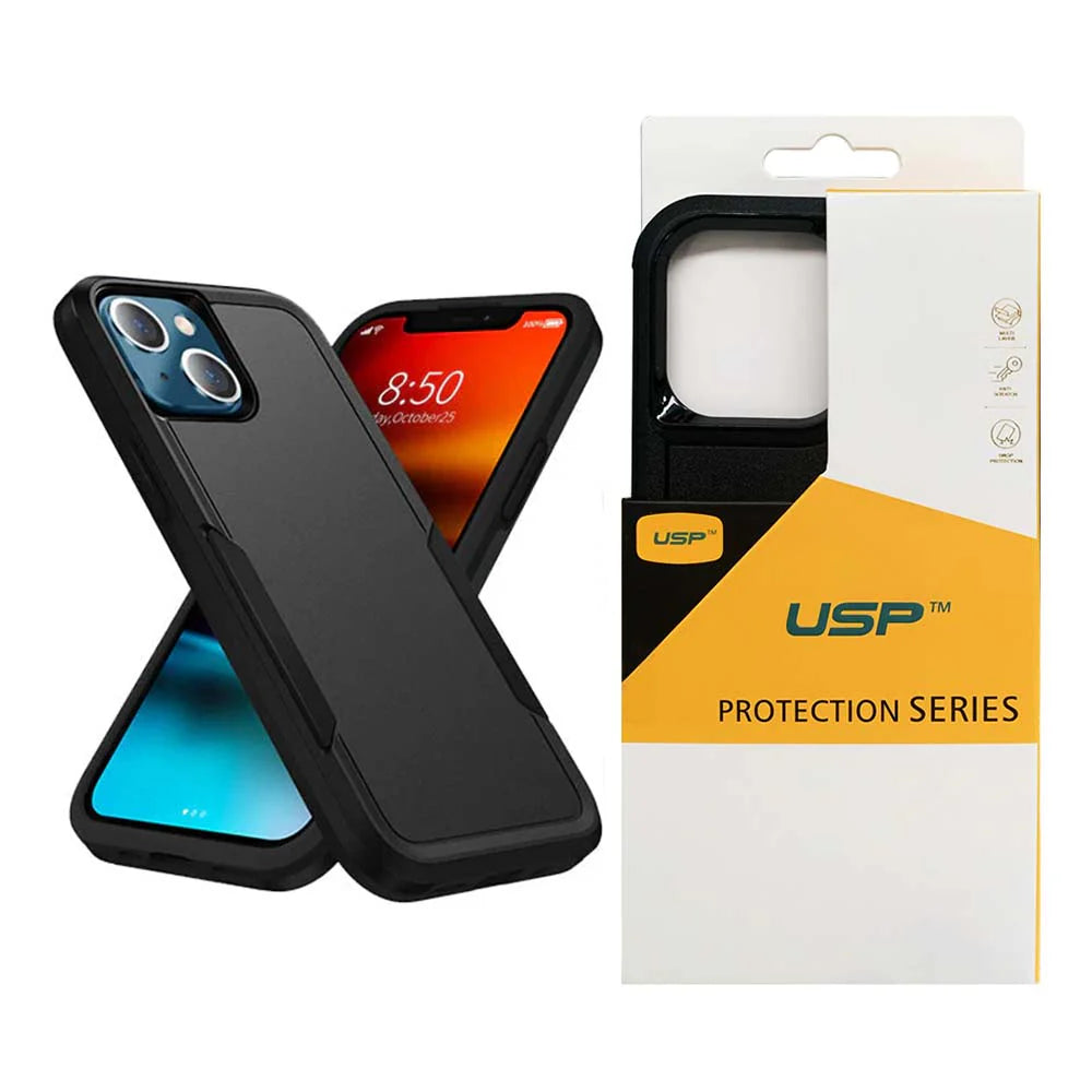 USP Apple iPhone 17 Pro Max (6.9") Armor Light Case Black - Two Tough Layers, No Slip Grippy Edges, DropProof, Slim, Seek, 3 Years Warranty