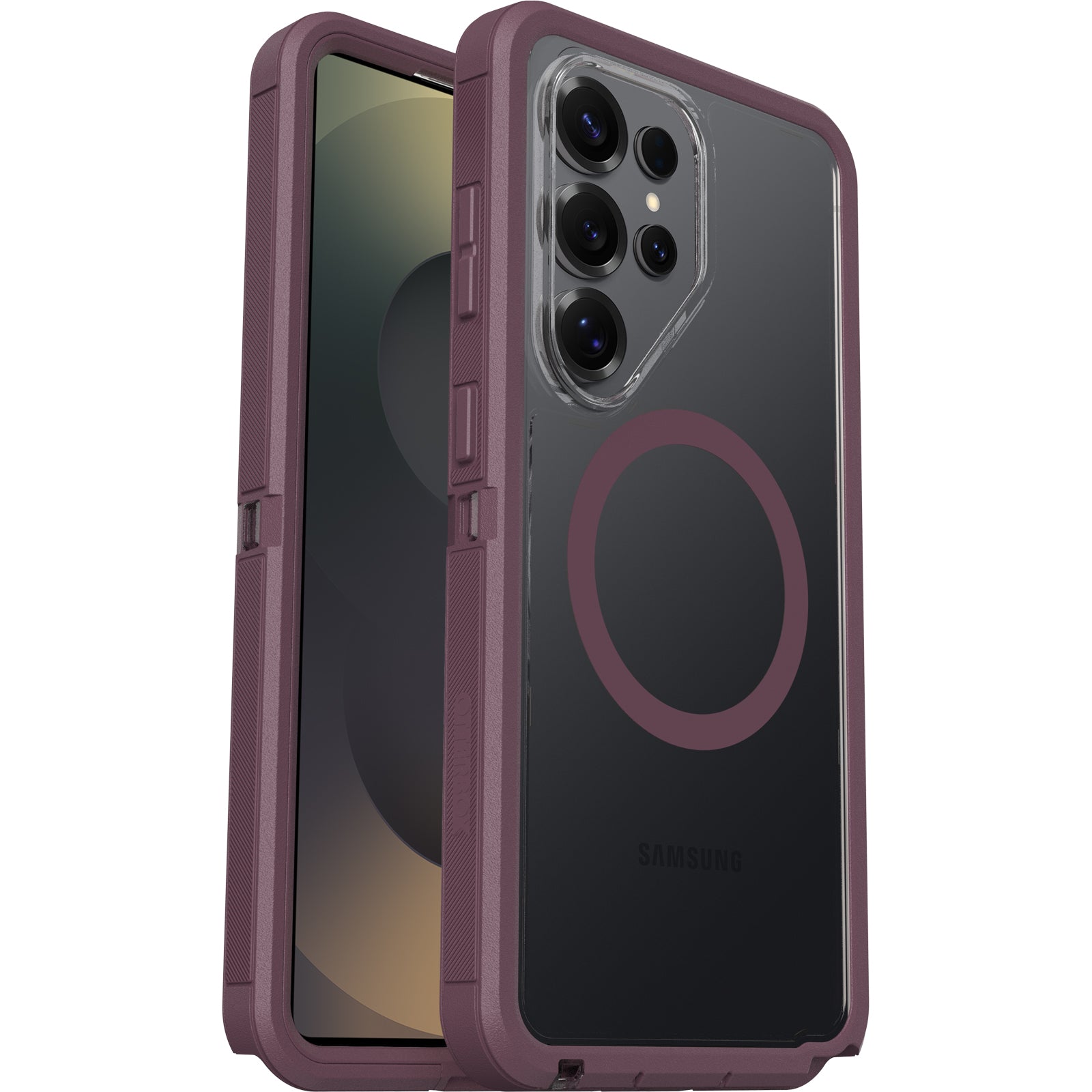 OtterBox Defender Pro XT Clear Samsung Galaxy S26 Ultra 5G (6.9") Case Dye Hard (Clear/Purple)-(77-000094),DROP+ 7X Military Standard,7 Years Warranty