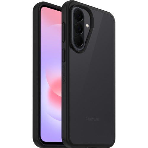 OtterBox React Samsung Galaxy A37 5G (6.7') Case Clear/Black - (77-000474), Antimicrobial,DROP+ Military Standard, Raised Edges, 7 Years Warranty