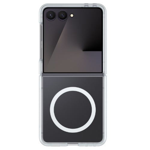 OtterBox Thin Flex Magnets Samsung Galaxy Z Flip8 5G (6.9') Case Clear - (77-000593), Antimicrobial, DROP+ Military Standard, 7 Years Warranty