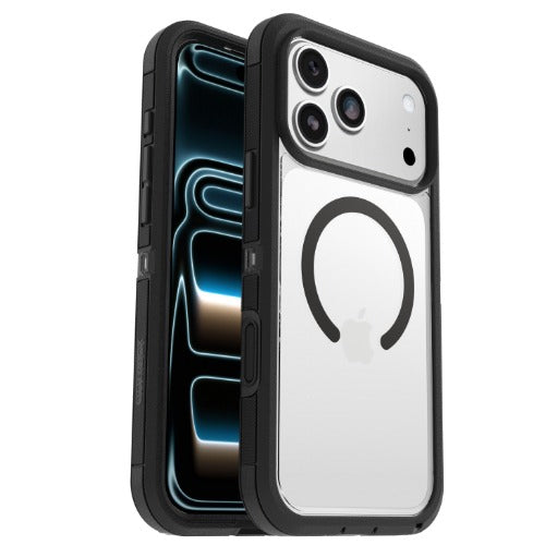 OtterBox Defender Pro XT MagSafe Apple iPhone 18 Pro Max / iPhone 17 Pro Max (6.9') Case Clear/Black-(77-000989), Camera Control, 7 Years Warranty